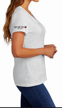 Load image into Gallery viewer, Perfect Pup of Tea Ladies V-Neck Shirt