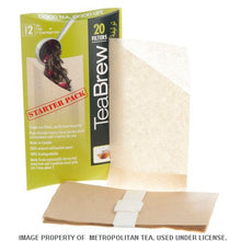 Load image into Gallery viewer, TeaBrew Biodegradable Compostable Disposable Tea Bags (20 Count)
