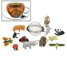 Load image into Gallery viewer, Banff Mesh Tea Ball Infuser w/ Assorted Animal Tea Charms

