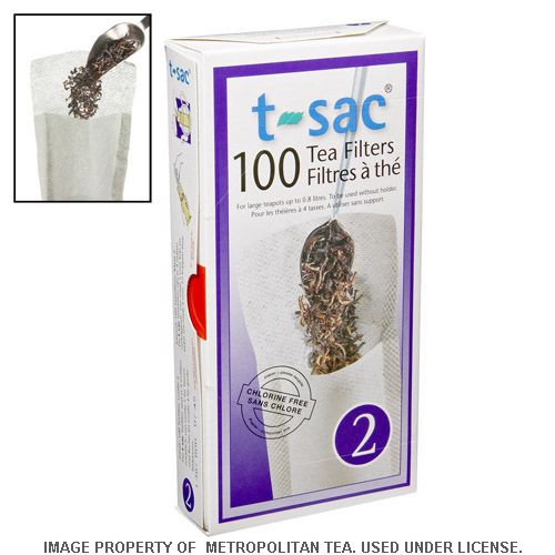 T-Sac Biodegradable Compostable Disposable Tea Bags (100 Count)